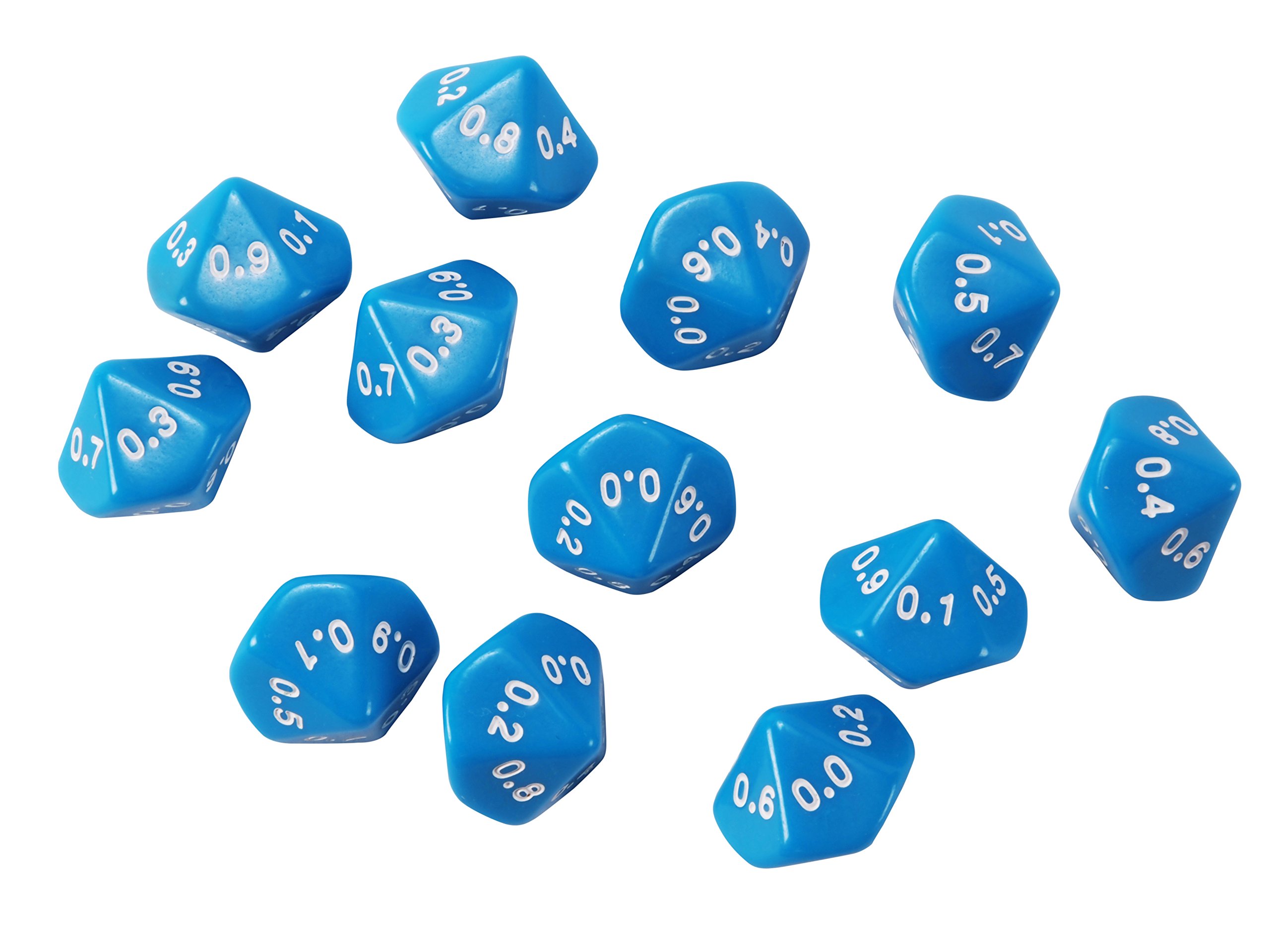 Amazon.com: Learning Advantage 7333 Place Value Dice, Tenths (Pack